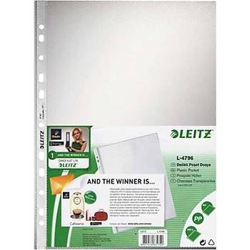 Leitz - Poet Dosya A4 11 Delikli (100 Adet) - 479610 - Buzlu