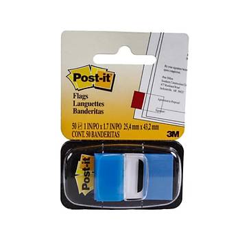 Post-t Ayra 680-2 aret Band Mavi 25.4 mm X 43.2 mm 50 Flags