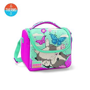 Coral High Kids Su Yeili Pembe Kedi Desenli Thermo Beslenme antas 11707