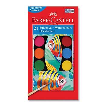 Faber Castell Sulu Boya 21 Renk Byk Tablet