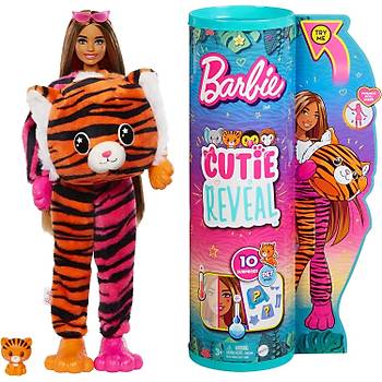 Barbie Cutie Reveal Bebekler Barbie Tropikal Orman Serisi - Kaplan (TİGER)