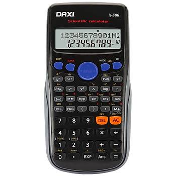 Daxi X-500 Siyah Bilimsel 240 Fonksiyonlu Hesap Makinesi