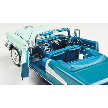 Welly 1:24 1955 Oldsmobile Super 88 Turquoise - Green Model Araba
