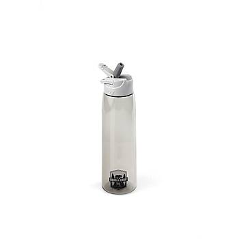 Bear&Deer Tritan Oynar Tutacakl Pastel Gri effaf Plastik Matara 750 ML - MT0005