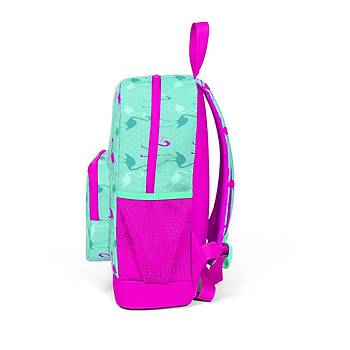 Coral High Kids Su Yeili Neon Pembe Flamingo Desenli ki Blmeli Okul Srt antas 23307