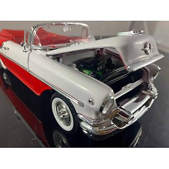 Welly 1:24 1955 Oldsmobile Super 88 Red-White Model Araba