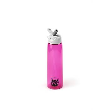 Bear&Deer Tritan Oynar Tutacakl Pembe effaf Plastik Matara 750 ML - MT0005