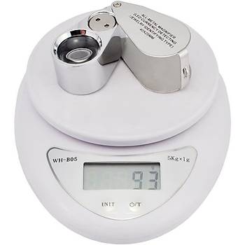 Generic 40X 25mm All Metal Magnifier Jeweller LED UV Lens Jewelery Loupe Magnifier