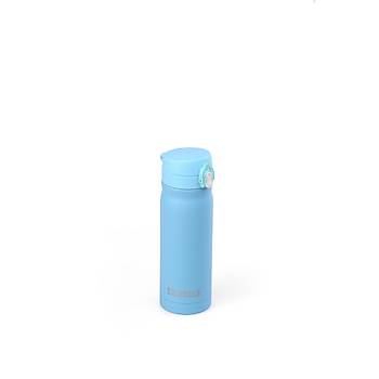 Bear&Deer Otomatik Kapak Mavi elik Matara 400 Ml - MT0032