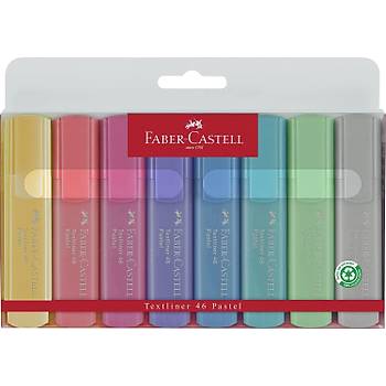 Faber Castell Textliner 8'li Pastel Fosforlu Kalem Seti