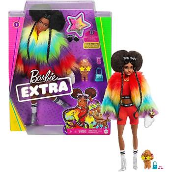 Barbie Extra Renkli Ceketli Bebek GVR04