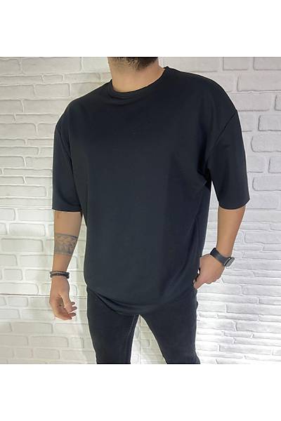 Oversize Uniseks T-shirt Siyah