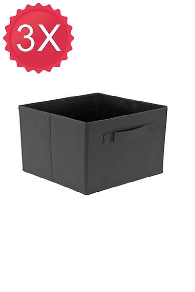 Siyah Organizer Kutu 3'l Orta Set