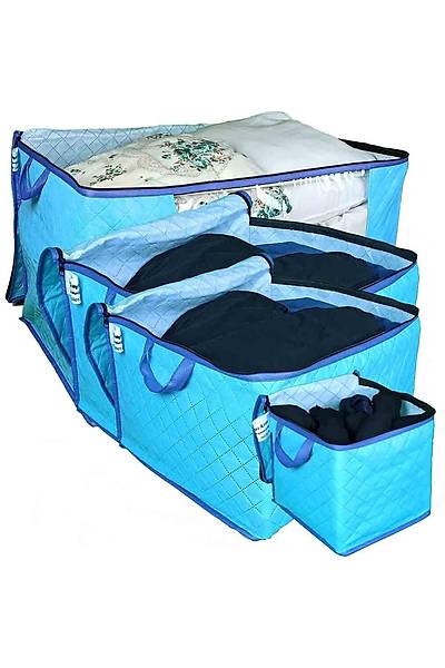 Hur Baklava Desenli Organizer Baza Alt Dolap i Saklama Dzenleme Set
