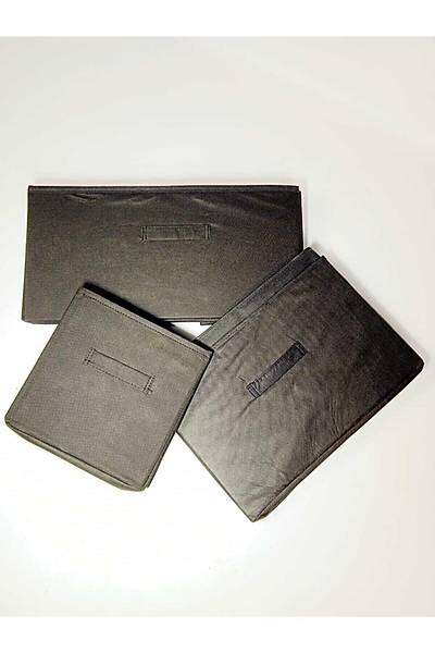 Siyah Organizer Kutu 3'l Byk Set