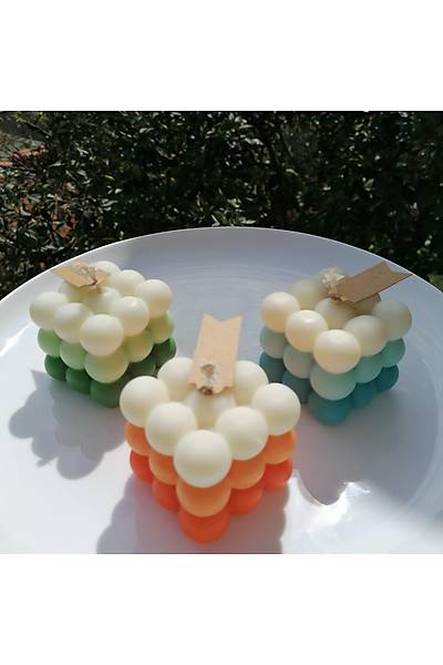 %100 Doal Soya Mumu -Bubble Dekorasyon Mum