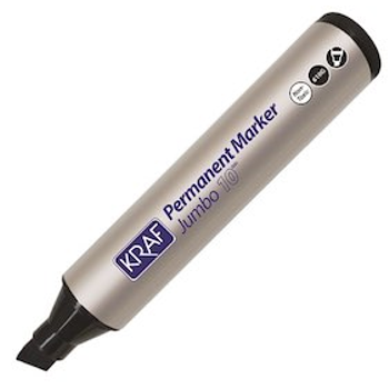 KRAF PERMANENT MARKR JUMBO 10MM 610G SYAH