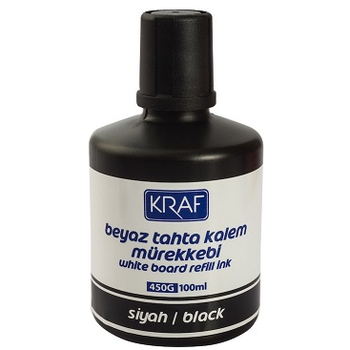 KRAF BEYAZ TAHTA KALEM MREKKEB 100ml SYAH 450G