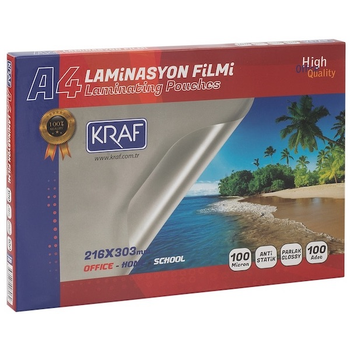 KRAF LAMNASYON FLM PARLAK A4 100MIC 100L 2120