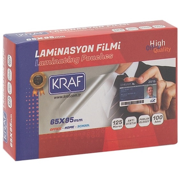 KRAF LAMNASYON FLM  65X95 MM 125MIC 100L 2126