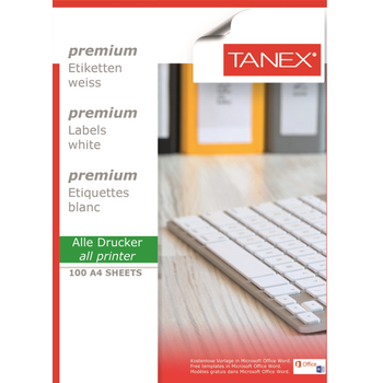 TANEX LASER ETKET TW-2033 63.5 X 25.4 MM