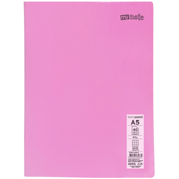 MYNOTE TEXT PASTEL DEFTER PP KAPAK TEL DKL A5 40 YP KAREL MTXPA-A540-K 30002144