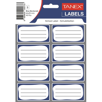 TANEX OKUL ETKET BORDRL FT SIRA 5 L MAV BRD-7001