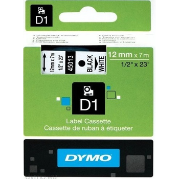 DYMO ERT D1 12MMx7MT BEYAZ/SYAH 720530 45013