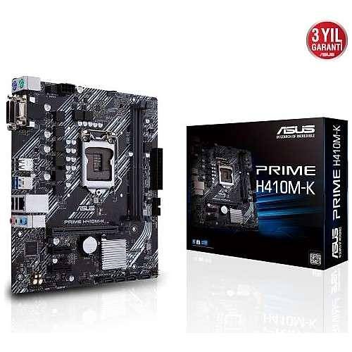 Asus Prime H410M-K Intel H410 (OC) DDR4 2933 MHz Lga1200 mAtx Anakart	