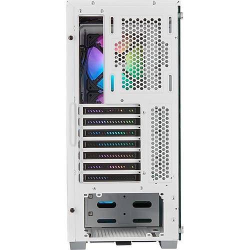 CORSAIR CC-9011174-WW iCUE 220T RGB Airflow Temperli Cam Yan Panel Mid Tower Oyuncu Bilgisayar Kasasý, Beyaz