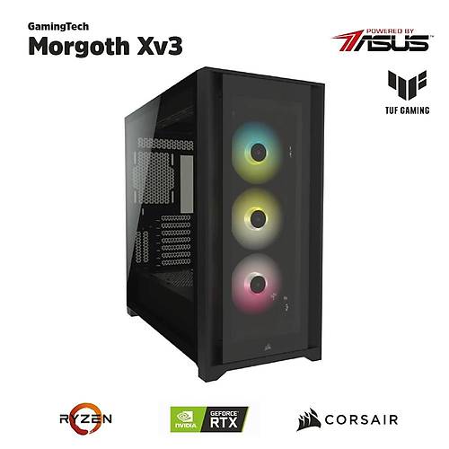 GamingTech Morgoth Xv3 RYZEN 5 5600X 16GB 480GB M2 RTX 3060TI 4000X Freedos Masaüstü Bilgisayar