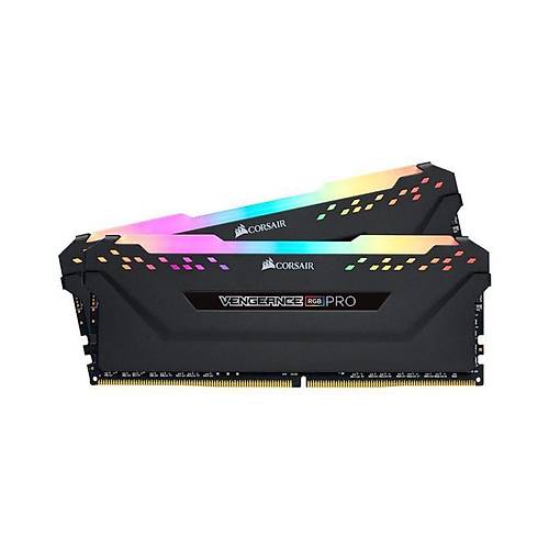 CORSAIR RAM CMW64GX4M2K4000C18 VENGEANCE RGB PRO 64GB (2 x 32GB) DDR4 DRAM 4000MHz C18 Memory Kit — Black