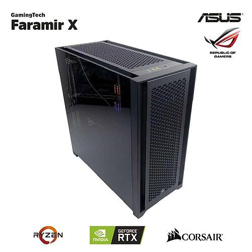 GamingTech Faramir X Amd Ryzen 7 5800X 16GB 1920GB M2 RTX 3080 TUF 5000D Freedos Masaüstü Bilgisayar
