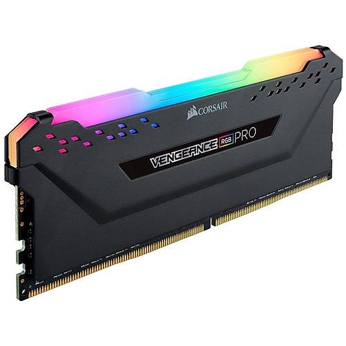 CORSAIR RAM CMW32GX4M4E3200C16 VENGEANCE RGB PRO 32GB (4 x 8GB) DDR4 DRAM 3200MHz C16 Memory Kit — Black