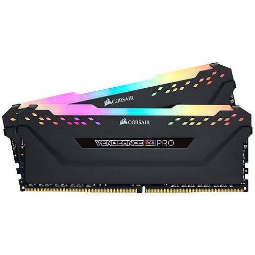 CORSAIR RAM VENGEANCE RGB PRO 16GB (2 x 8GB) DDR4 DRAM 4000MHz C19 Memory Kit — Black