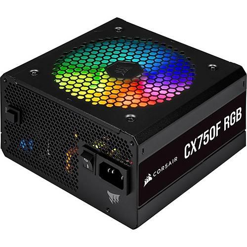 CORSAIR CP-9020218-EU CX750F RGB, 750 Watt, 80 PLUS Bronze, Fully Modular RGB Power Supply, EU Version