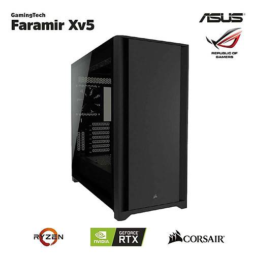 GamingTech Faramir Xv5 Amd Ryzen 5 5600X 16GB 1920GB M2 RTX 3060TÝ DUAL 5000D Freedos Masaüstü Bilgisayar