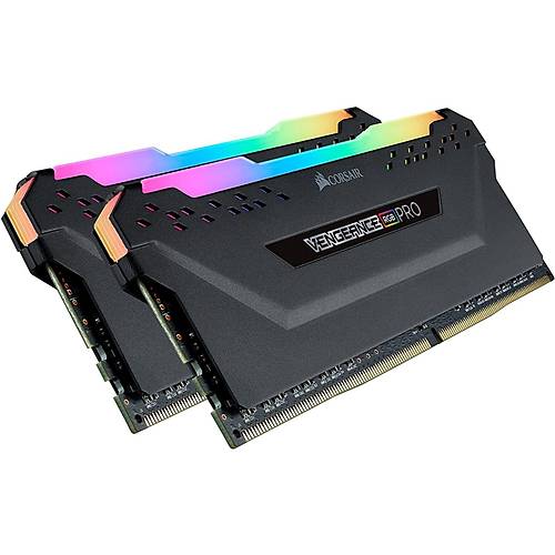 CORSAIR RAM CMW16GX4M2C3200C14 VENGEANCE® RGB PRO 16GB (2 x 8GB) DDR4 DRAM 3200MHz C14 Memory Kit — Black