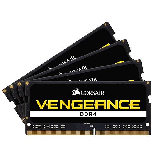CORSAIR RAM CMSX64GX4M4A2666C18 VENGEANCE 64GB (4 x 16GB) DDR4 SODIMM 2666MHz CL18 Laptop Memory Kit