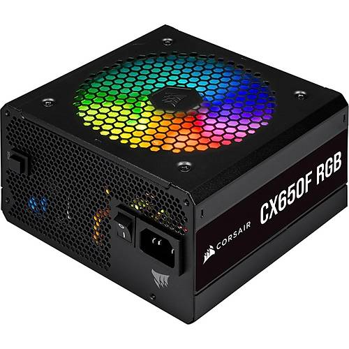 CORSAIR CP-9020217-EU CX650F RGB, 650 Watt, 80 PLUS Bronze, Fully Modular RGB Power Supply, EU Version