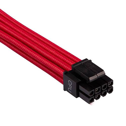 Corsair CP-8920237 Premium Individually Sleeved EPS12V CPU cable, Type 4 (Generation 4), RED
