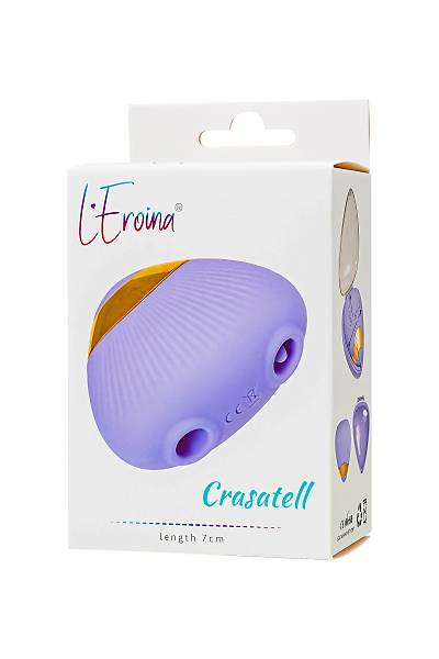�ok fonksiyonlu vibrat�r L'Eroina Crasatell, silikon, lila, 9,5 cm
