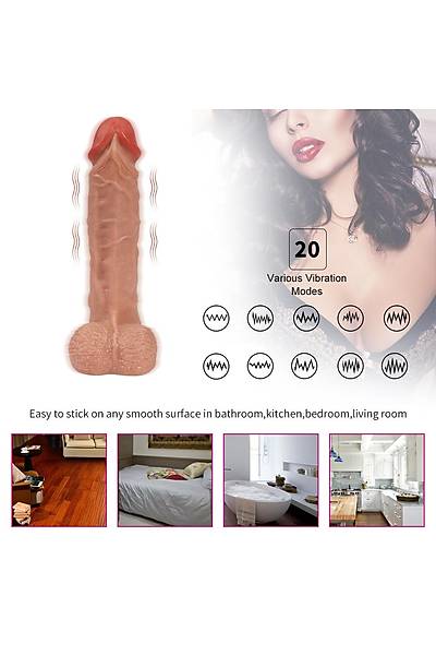 Uzaktan Kumandal Oynar Bal 20 Fonksiyon Titreimli arjl Realistik Vibratr