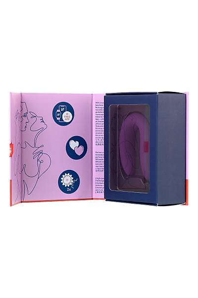 Satisfyer Double Joy Connect App Violet �iftler i�in �ok i�levli stim�lat�r, silikon, mor, 18 cm