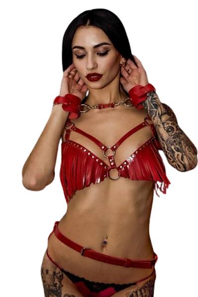 Kelepeli Fantezi Kostm Body Harness