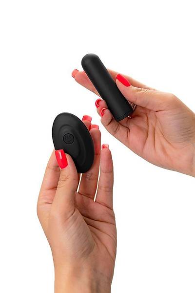 RealStick CALIBER Uzaktan Kumandal� Vibrat�r Mermi, Siyah