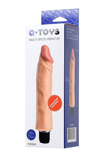 A-Toys by TOYFA Toron Ger�ek�i Vibrat�r, TPE Malzeme 21 cm