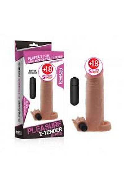 LOVETOY X-TENDER Realistik Titre�imli Uzatmal� Penis K�l�f�