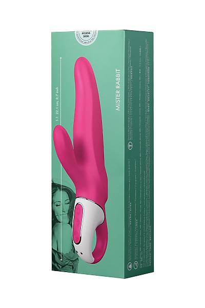 Satisfyer Vibrat�r Vibes MrGer�ek�i Olmayan . Tav�an, silikon, k�rm�z�, 22,1 cm.