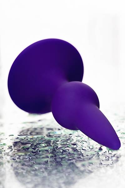 ToDo by Toyfa Klapsy Anal Plug, Silikon, Mor, 10,5 cm,  3 cm